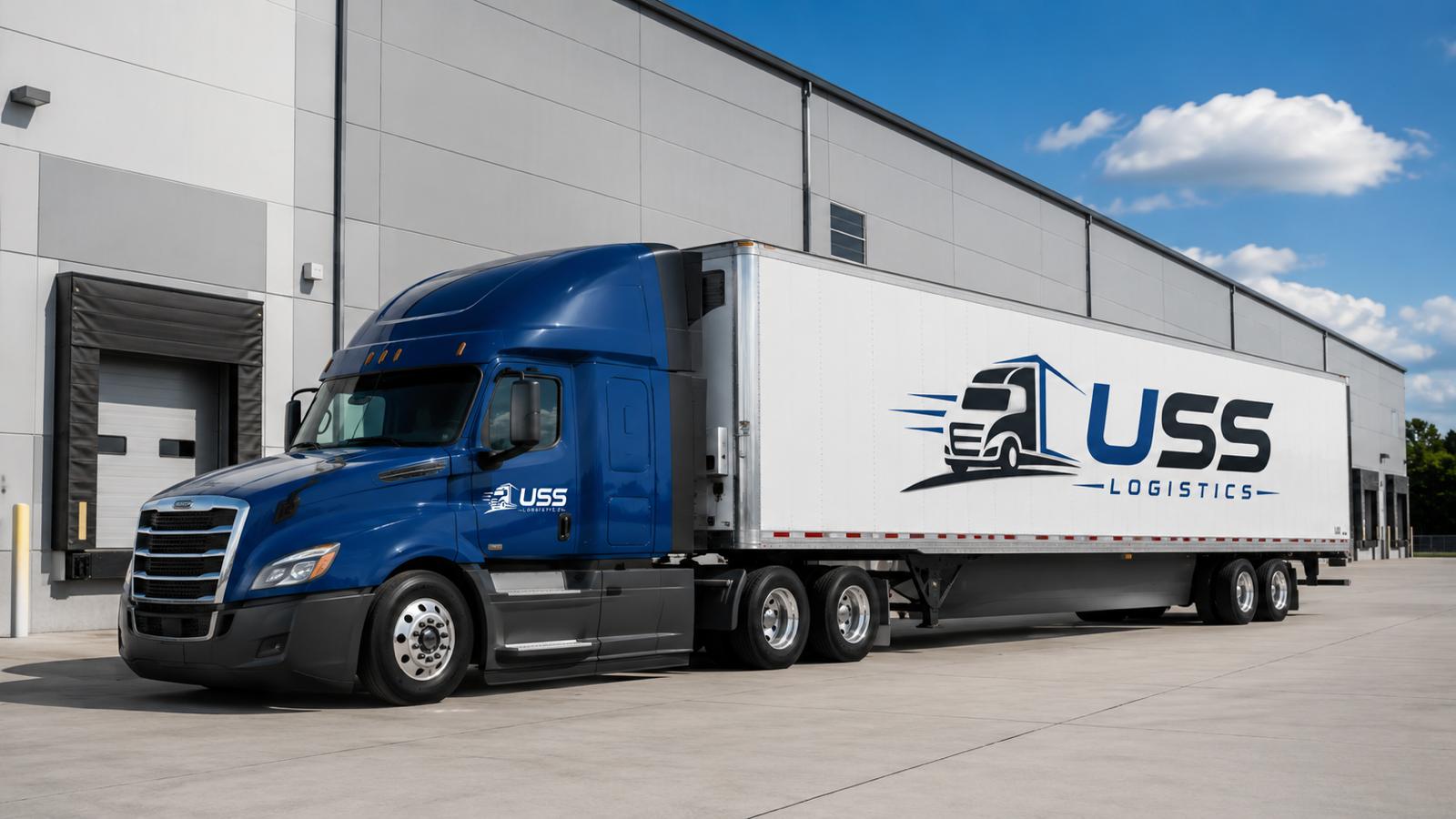 USS Logistics tractor and dry van trailer